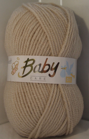 Baby Care DK Yarn 10 x 100g Balls Beige - Click Image to Close